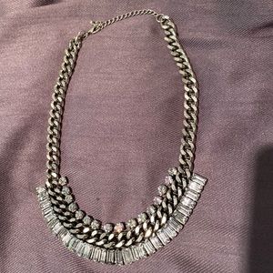 Silver chain link necklace